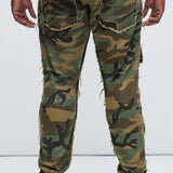 Pantalón Put Me Through Cargo Slim - Camuflaje