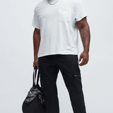 Pantalones Tipo Cargo Don't Snap At Me - Negro