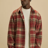 Camisa Tondo Plaid Over - Rojo/Combinado