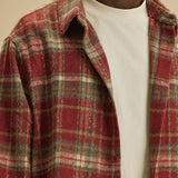 Camisa Tondo Plaid Over - Rojo/Combinado