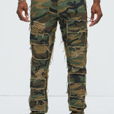 Pantalón Put Me Through Cargo Slim - Camuflaje