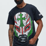 Camisa De Manga Corta WWE Rey Mysterio - Negro