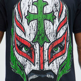 Camisa De Manga Corta WWE Rey Mysterio - Negro