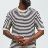 Camiseta Westville Knitted Stripe - Crema/Combinación