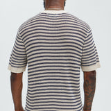 Camiseta Westville Knitted Stripe - Crema/Combinación