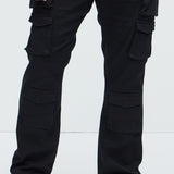 Pantalón On Repeat Cargo Flare - Negro
