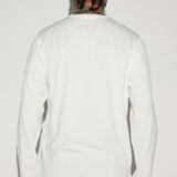 Camiseta Essential Long Sleeve Scallop - Blanco