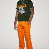 Camisa De Manga Corta Lost Paradise Forever - Verde Oscuro