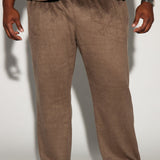Pantalones rectos Feel The Mood - marrón