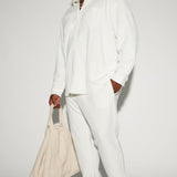 Camisa Abotonada Dean Textured Long Sleeve - Blanco
