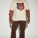 Camisa De Manga Corta 199X Bear - Bronceado