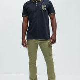 Pantalón We On Cargo Stacked Skinny Zipper Flare - Oliva