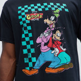 Camisa De Manga Corta Disney Goofy Movie Oversized - Negro