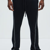 Pantalón Deportivo Tyson Trust Me Skinny Flare Contrast - Negro