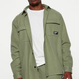 Shacket Your Go To Fleece - Oliva