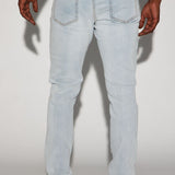 Pantalón De Mezclilla Jasper Skinny Vintage Ripped Knee - Deslavado Ligero
