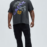 Camisa De Manga Corta Wu Tang Clan C.R.E.A.M. Oversized - Negro