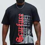 Camisa De Manga Corta Scarface Old English - Negro