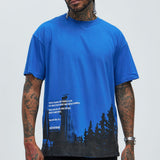 Camisa De Manga Corta Work Together - Azul