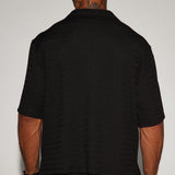 Camisa Abotonada Boca - Negro