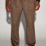 Pantalones rectos Feel The Mood - marrón
