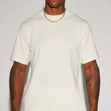 Camisa De Manga Corta Oversized Heavyweight - Hueso