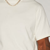 Camisa De Manga Corta Oversized Heavyweight - Hueso