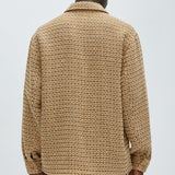 Camisa Island Textured Over - Brown Combo
