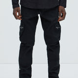 Pantalones Tipo Cargo Don't Snap At Me - Negro
