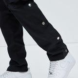 Pantalones Tipo Cargo Don't Snap At Me - Negro