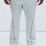 Pantalón Deportivo Tyson Trust Me Skinny Flare Contrast - Gris Suave