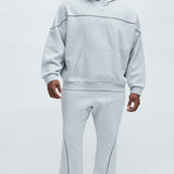 Pantalón Deportivo Tyson Trust Me Skinny Flare Contrast - Gris Suave