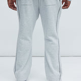 Pantalón Deportivo Tyson Trust Me Skinny Flare Contrast - Gris Suave