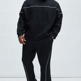 Pantalón Deportivo Tyson Trust Me Skinny Flare Contrast - Negro