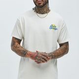 Camisa De Manga Corta Palm Springs Lounge - Crema