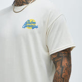 Camisa De Manga Corta Palm Springs Lounge - Crema
