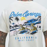 Camisa De Manga Corta Palm Springs Lounge - Crema