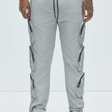 Pantalón I Got You Cargo Pockets Nylon - Gris