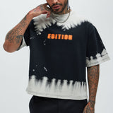 Camisa De Manga Corta Blurred Edition Fleece - Negro/Combinado