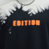 Camisa De Manga Corta Blurred Edition Fleece - Negro/Combinado