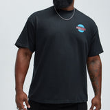 Camisa De Manga Corta Anime Moto Club - Negro