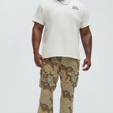 Camisa De Manga Corta Palm Springs Lounge - Crema