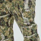 Pantalón Apilado De Pierna Ancha Manchester - Camuflaje