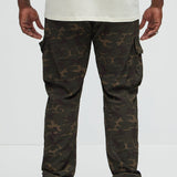 Pantalón Tipo Cargo De Nylon More Than One - Camuflaje