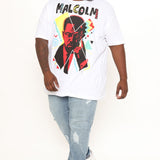 Camisa De Manga Corta Malcolm X 90's Artist Edition - Blanco