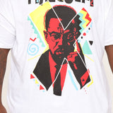 Camisa De Manga Corta Malcolm X 90's Artist Edition - Blanco