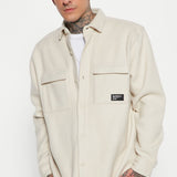 Shacket Your Go To Fleece - Crema