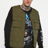 Chaleco Layer Up Quilted - Oliva