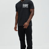 Camisa De Manga Corta Hope Anchors The Soul - Negro