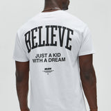 Camisa De Manga Corta Just A Kid With A Dream - Blanco